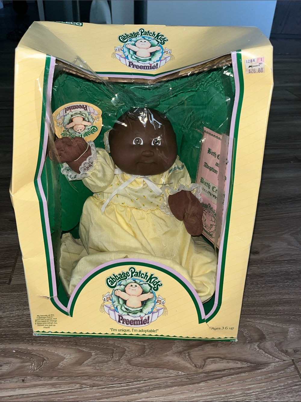 1983 Coleco Cabbage Patch Kids Preemie Doll (African American)